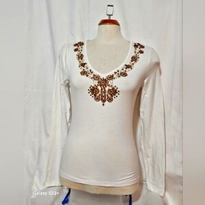 I.N.C Medium Beaded Top